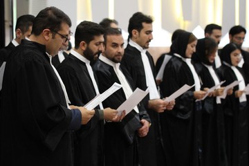 مراسم تحلیف کارآموزان وکالت در سنندج