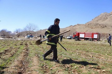 سقوط بالگرد امدادرسانی اورژانس در منطقه سرتشنیز شهرستان کیار