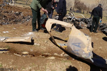 سقوط بالگرد امدادرسانی اورژانس در منطقه سرتشنیز شهرستان کیار