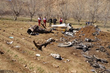 سقوط بالگرد امدادرسانی اورژانس در منطقه سرتشنیز شهرستان کیار