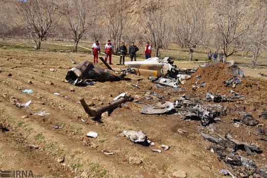سقوط بالگرد امدادرسانی اورژانس در منطقه سرتشنیز شهرستان کیار