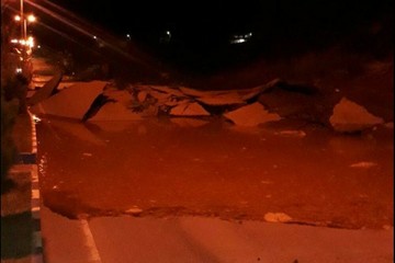 رانش زمین و انفجار خط لوله گاز طالقان