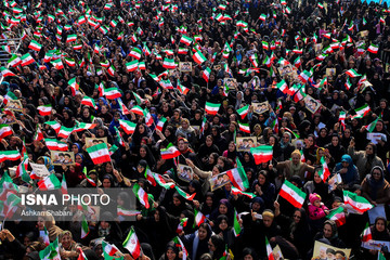 سخنرانی رئیس‌جمهور در ورزشگاه تختی شهرستان لاهیجان