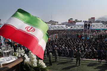 سخنرانی رئیس‌جمهور در ورزشگاه تختی شهرستان لاهیجان