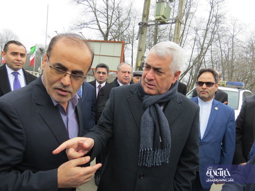 ورود وزیر حمل‌ونقل و مدیرعامل راه‌آهن جمهوری آذربایجان به ایران