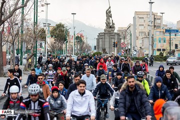 همایش بزرگ دوچرخه سواری در تهران