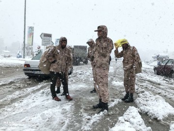 بارش برف در کرمانشاه