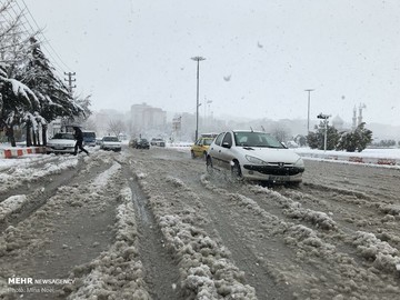 بارش برف در کرمانشاه