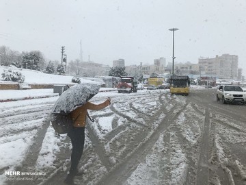 بارش برف در کرمانشاه