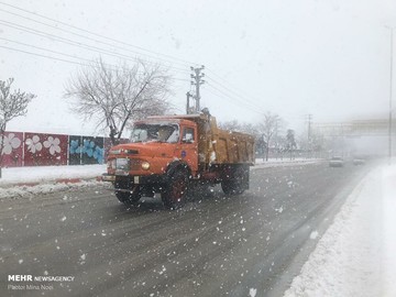 بارش برف در کرمانشاه