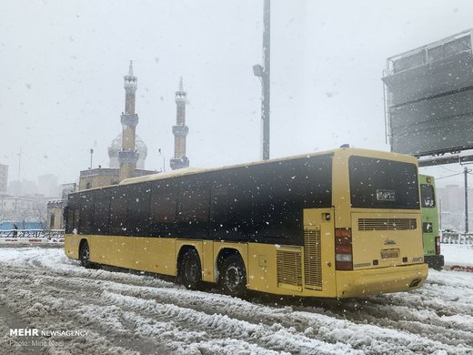 بارش برف در کرمانشاه