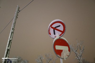 شب برفی همدان