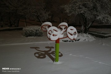 شب برفی همدان