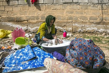 قالیشویی سنتی در روستاهای بجنورد