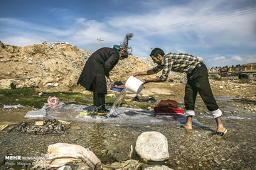 قالیشویی سنتی در روستاهای بجنورد