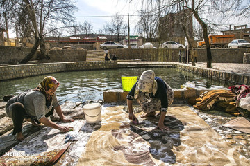 قالیشویی سنتی در روستاهای بجنورد