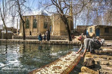 قالیشویی سنتی در روستاهای بجنورد