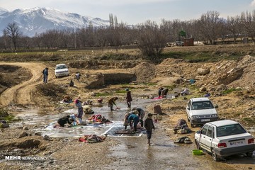 قالیشویی سنتی در روستاهای بجنورد