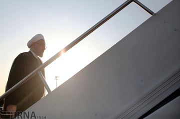 President Rouhani leaves for Baghdad