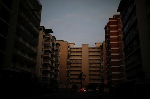 قطع برق در شهر کاراکاس ونزوئلا