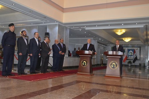 Zarif: Iran-Iraq cooperation strengthens security in region Zarif: Iran-Iraq cooperation strengthens security in region