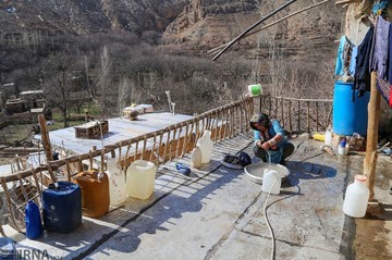 خانه تکانی مردم روستای اسفیدان