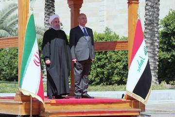 President Rouhani officially welcomed in Baghdad