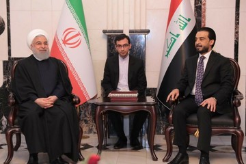  روحانی والحلبوسی یؤكدان علي تعزیز العلاقات بین ایران والعراق