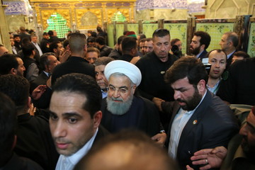 Pres. Rouhani arrives in Karbala