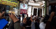 عکس | لحظه خروج روحانی از بیت آیت‌الله سیستانی