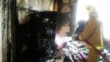 انفجار و آتش سوزی در منزل مسکونی در محله خزانه بخارایی
