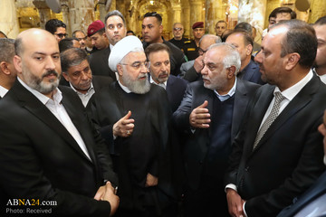 تشرف رئیس جمهور به حرم مطهر امام علی(ع)