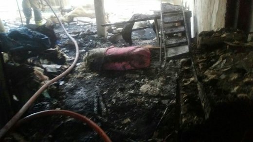 انفجار و آتش سوزی در منزل مسکونی در محله خزانه بخارایی