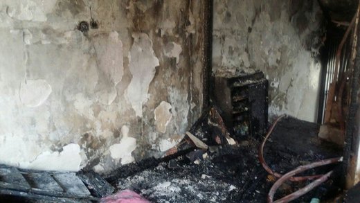 انفجار و آتش سوزی در منزل مسکونی در محله خزانه بخارایی