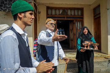 آیین سنتی نوروزخوانی در روستای بالاجاده استان گلستان