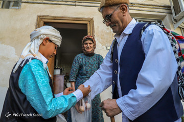 آیین سنتی نوروزخوانی در روستای بالاجاده استان گلستان