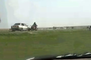 فیلم | لحظه تصادف مرگ‌بار موتورسیکلت با پراید در برازجان