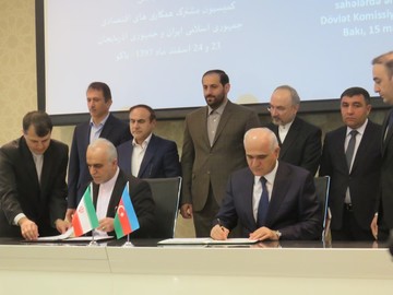 Three documents of cooperation inked between Iran, Azerbaijan