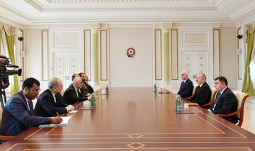 Iran's Minister of Economic Affairs confers with President of Azerbaijan