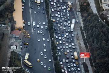 ترافیک تهران در آخرین روزهای سال
