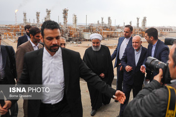 افتتاح رسمی فازهای ۱۳ ، ۲۲، ۲۳ و ۲۴ پارس جنوبی با حضور رییس جمهور