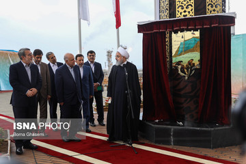 افتتاح رسمی فازهای ۱۳ ، ۲۲، ۲۳ و ۲۴ پارس جنوبی با حضور رییس جمهور