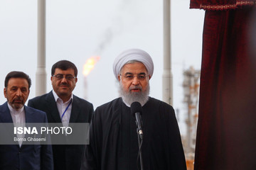 افتتاح رسمی فازهای ۱۳ ، ۲۲، ۲۳ و ۲۴ پارس جنوبی با حضور رییس جمهور