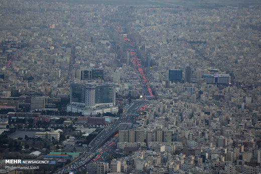 ترافیک تهران در آخرین روزهای سال