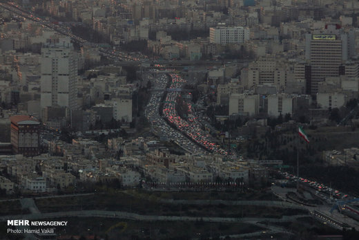 ترافیک تهران در آخرین روزهای سال