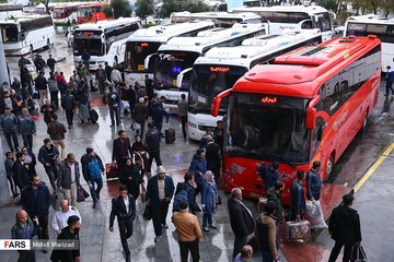 مسافران نوروزی پایانه جنوب