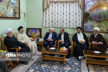 دیدار ظریف با مراجع عظام تقلید در قم