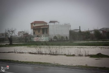 بارش شدید باران در استان گلستان