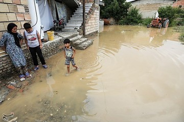 بارش شدید باران در استان گلستان