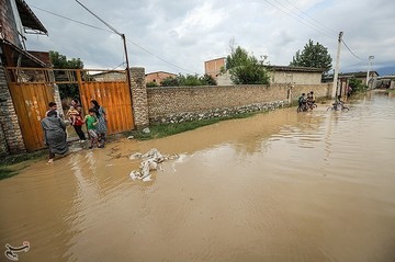 بارش شدید باران در استان گلستان